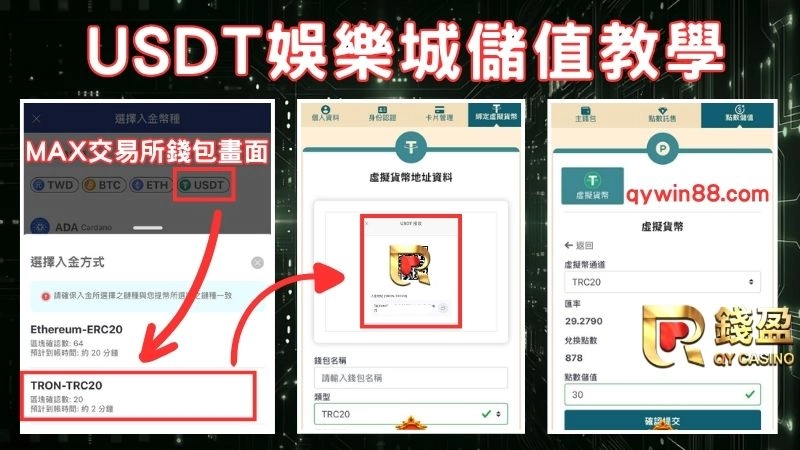 USDT娛樂城儲值教學步驟